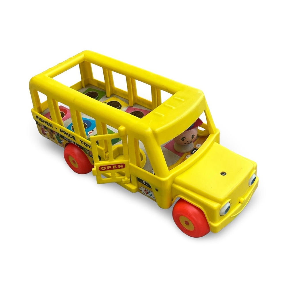 Vintage Fisher-Price Little People School Bus #192
